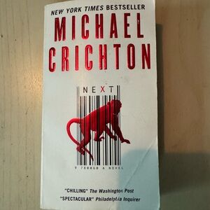 paperback Michael Crichton “Next’